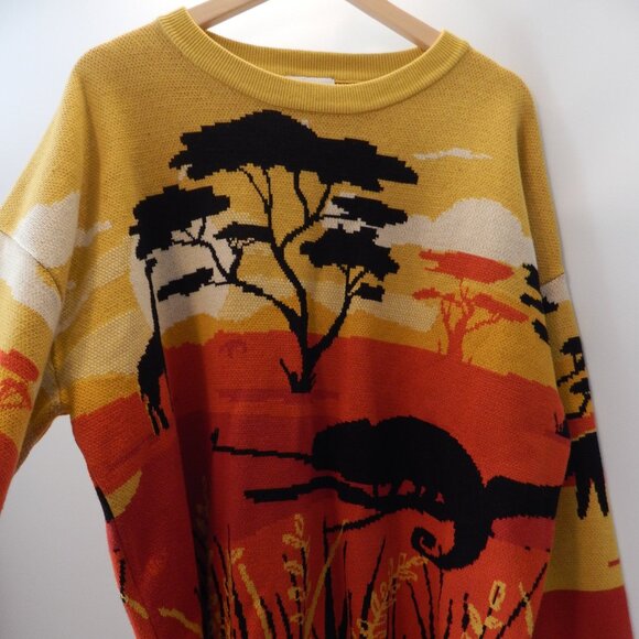 SINAR Men's Casual 100% Cotton Knit Sweater Loose Crew Neck Knitwear - Picture 2 of 9